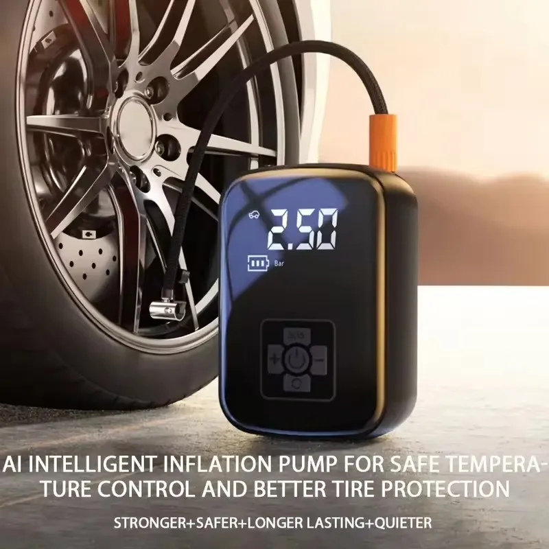 

Electric Air Compressor Tire Inflator Pump for Car Motorcycle Bicycle Boat Tires Portable Fast Inflation