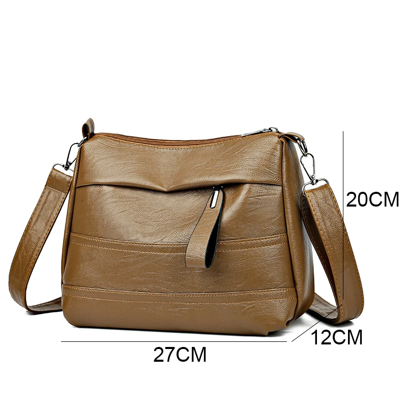 Ladies 2024 New Messenger Bag borse A tracolla in morbida pelle PU di alta qualità borse A tracolla Casual per le donne New Tote Sac A Main