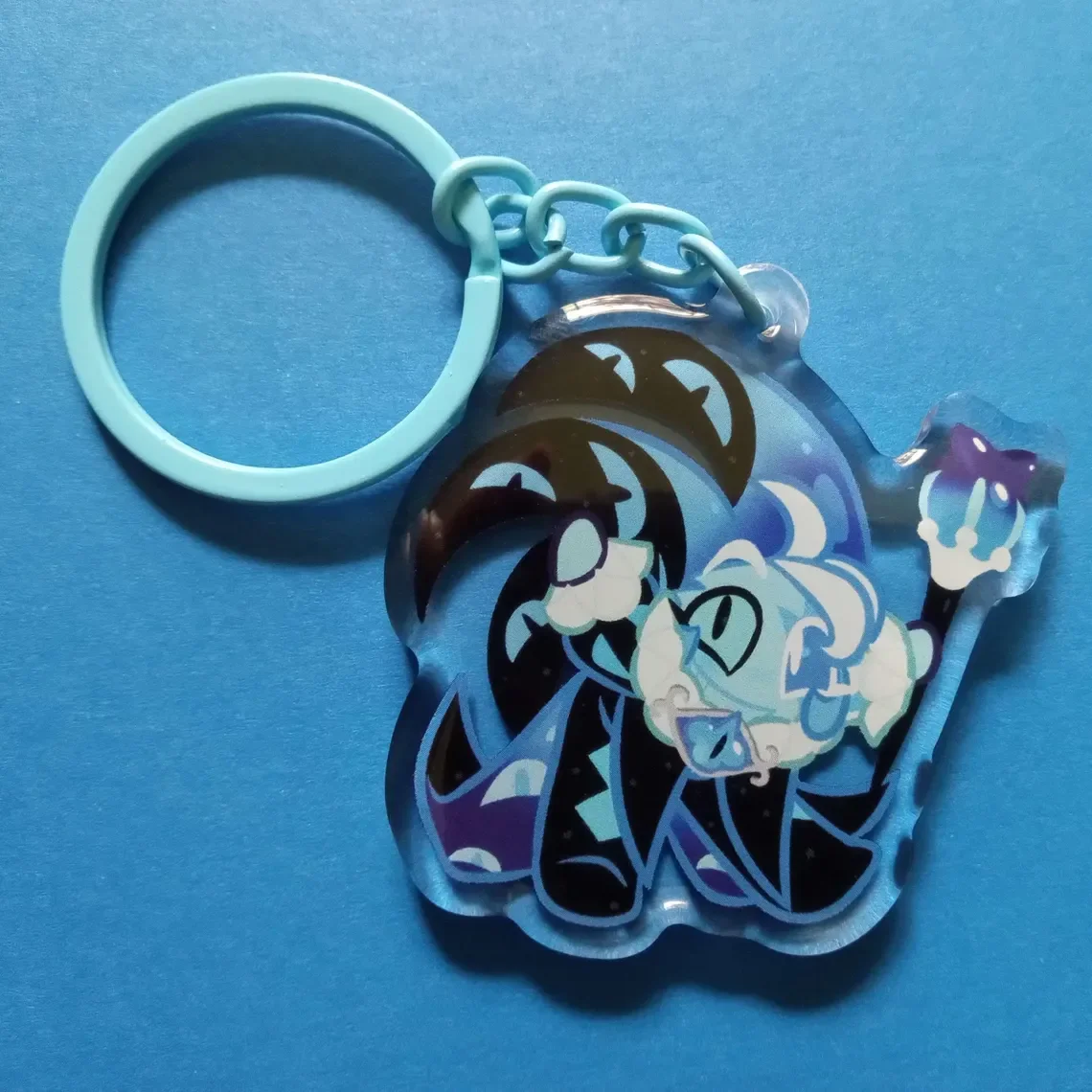 Shadow Milk Cookies Acrylic Keychain (Running Gingerbread Man) Acrylic Anime Double sided Design