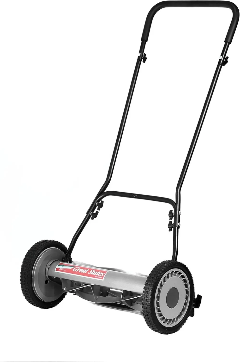 

18-Inch 5-Blade Push Reel Lawn Mower, 18-Inch, 5-Blade, Grey