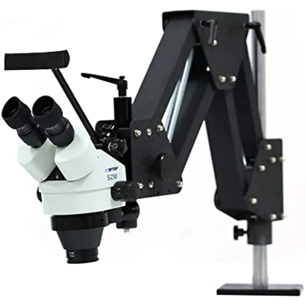 Micro Inlaid Mirror 7X-45X Multi-Directional Microscope Set Working Distance 3.7-11.8 inch Micro-Setting Spring Bracket Light