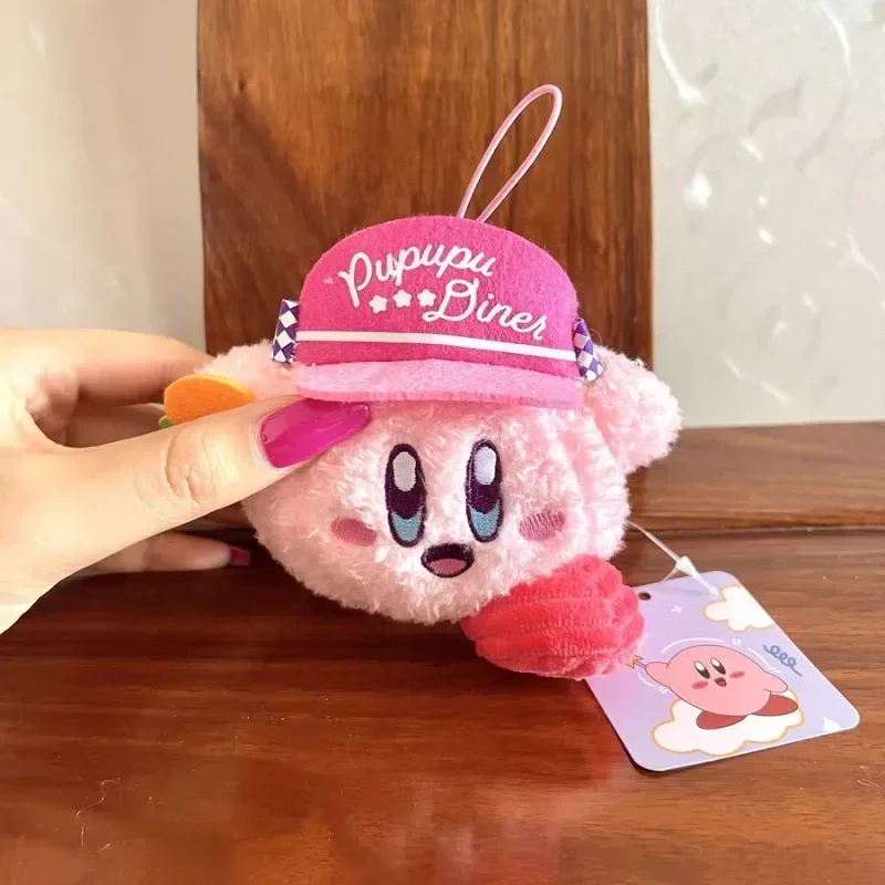 Kirby peluche bambola giocattoli cartone animato anime carino Kirby portachiavi moda zaino ciondolo morbido portachiavi per auto ragazza e bambino regali di festa