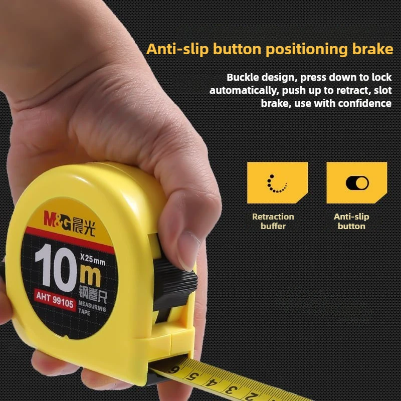 Xiaomi 3M/5M/7.5M/10M Tape Measure Construction Site Distance Measuring Tool Retractable Wear-resistant Steel Measuring Tape