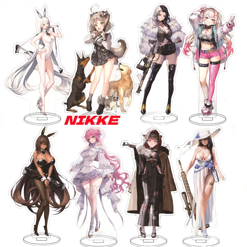 Anime NIKKE The Goddess of Victory Stand figura in acrilico Emma ana Standing Model Plate Desktop Cosplay Gift Jewelry