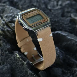 For Casio a168we AE-1200/1300 F91w A159 F105 A158  a169 f91w SGW-300 Vintage Watch Suede  Leather Strap Watchband 18mm