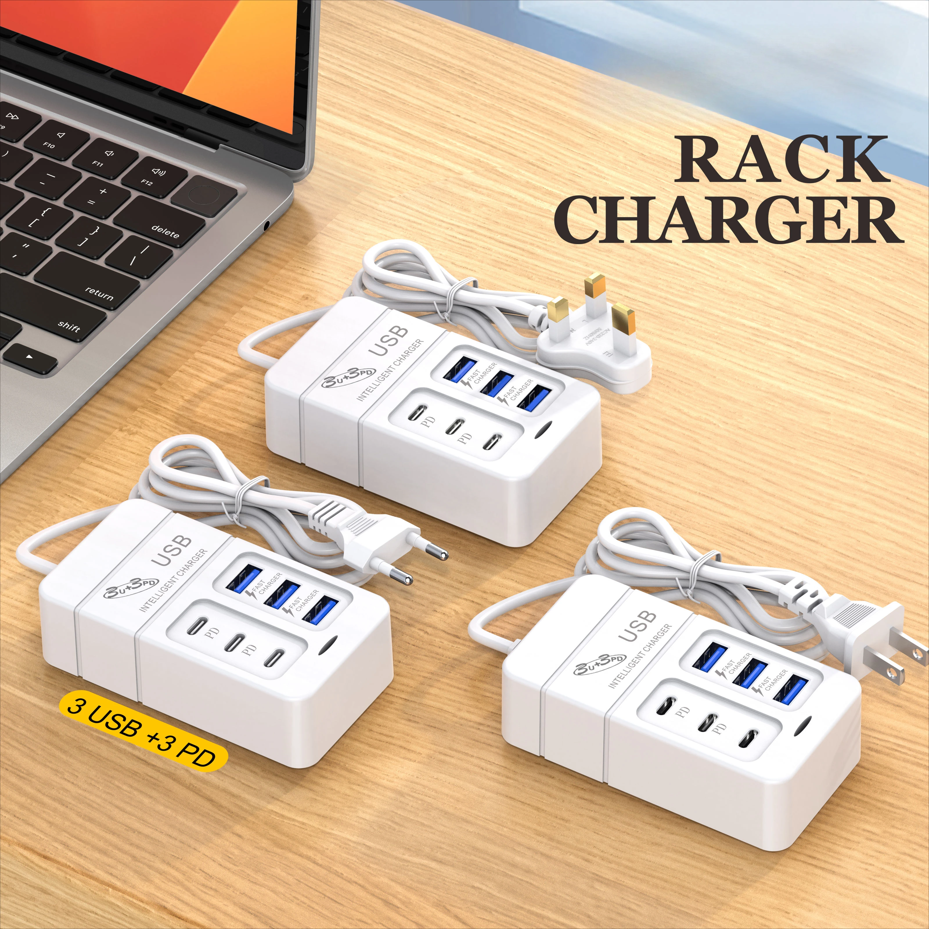 

Multiport USB Charger 35W PD Type C Fast Charge Quick Wall Chargers USB Hub Adapter Mobile Phone EU US Plug USB Type C Charger