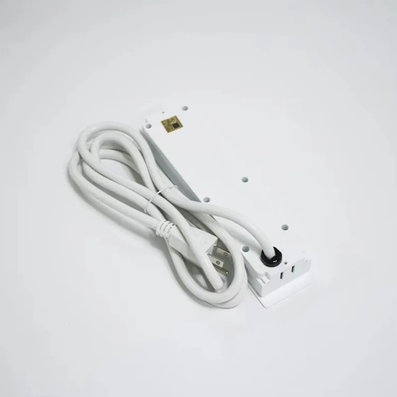 Stopkontak Listrik di Bawah Meja dengan 2 Port USB-A, Strip Daya untuk Meja