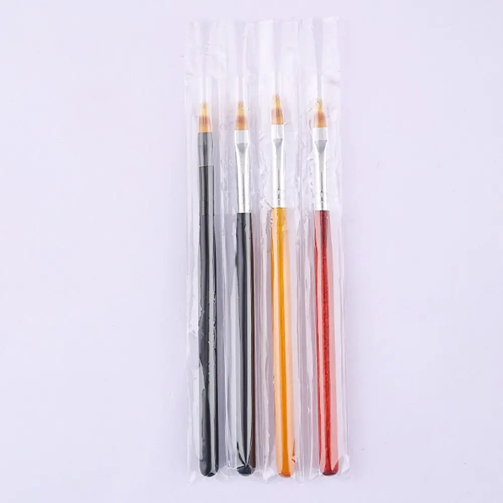 بسيط الدانتيل أومبير تصميم مسمار فرشاة فنية DIY بها بنفسك رسم الزهور أداة العناية بالأظافر مسمار الفن القلم مانيكير فرشاة أدوات هلام الأظافر #5