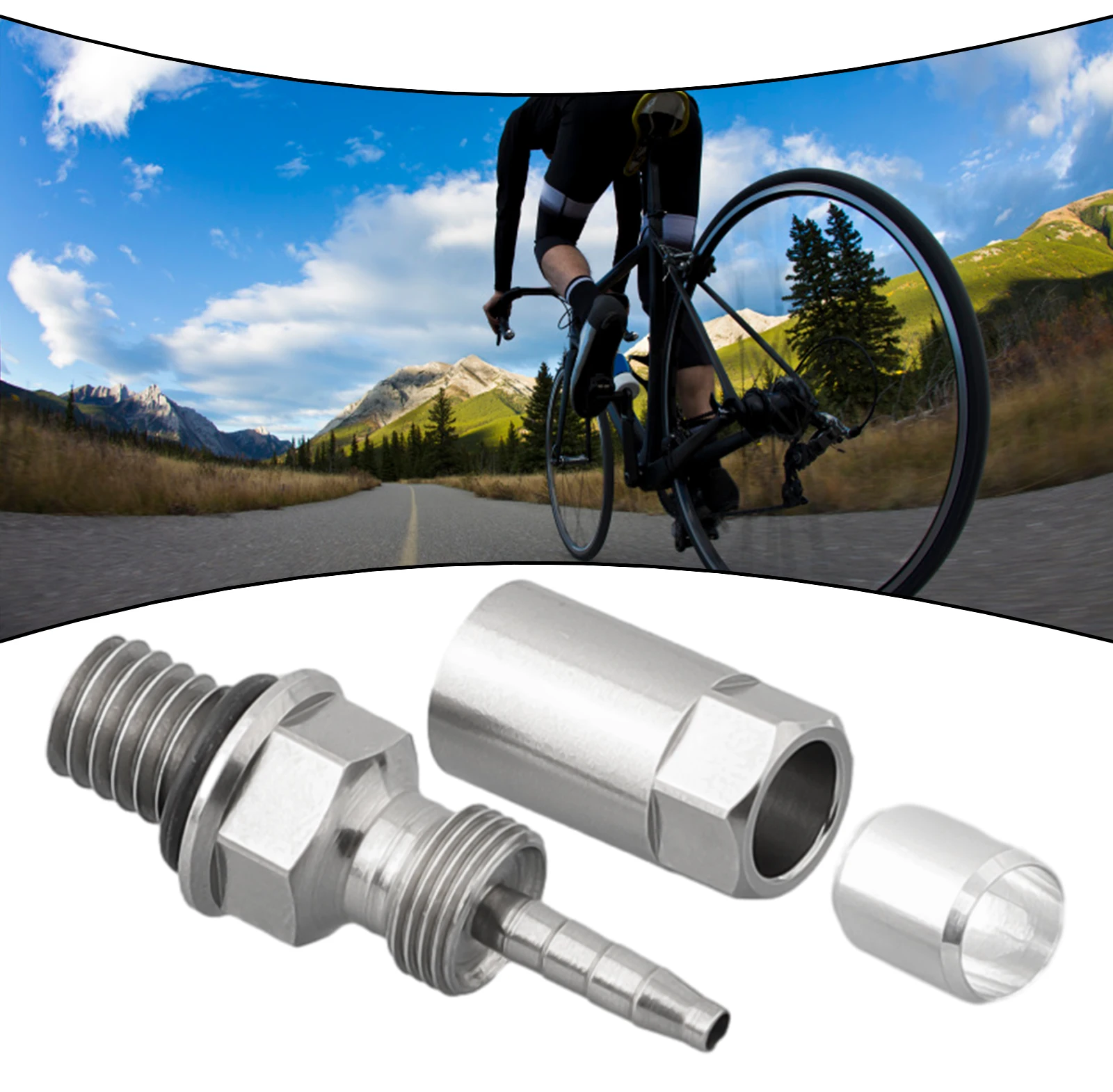 

1pc Hydraulic Hose Adapters For Formula For For Olive Connector Insert Mountain Bike Oil Disc Caliper Straight Connector