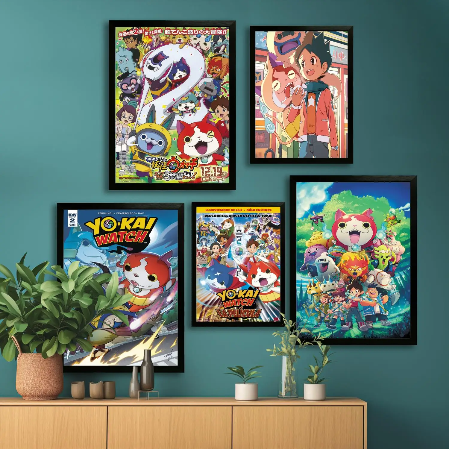 yo kai watch Canvas Art Poster and Wall Art, Picture Print, Modern Family Bedroom Decor,Decorative painting