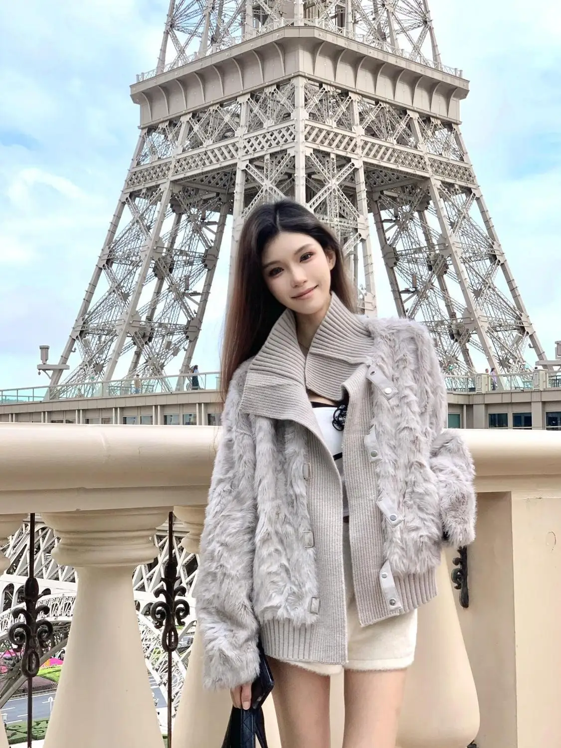 เสื้อแจ็คเก็ตขนสัตว์แบบหนา รุ่นใหม่ ปี 2025 สำหรับฤดูใบไม้ร่วงและฤดูหนาว เป็นมิตรต่อสิ่งแวดล้อม