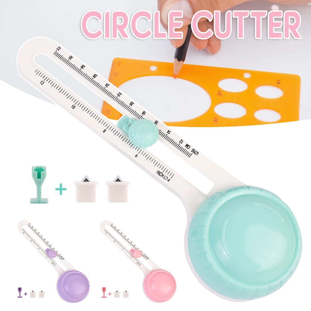 Circle Cutter 10-32cm Circle Cutting Tool With Dual Scale Portable Multi-Purpose Circle Cutting Tools For Photo/Krafts Paper