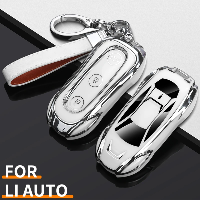 TPU Car Key Case Cover Holder Shell Bag For Li AutoAll-New L9 Livis Ultra L8 L7 L6 Para llavero Cubierta De Control Remoto
