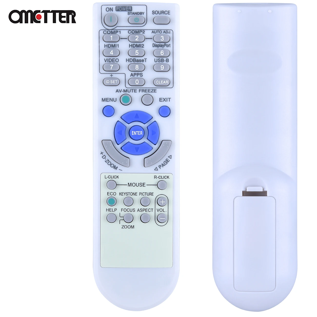 Mando a distancia para proyector NEC RD472E, P452H, P452W, P474U, P474W, P502H, P554U, RD-472E