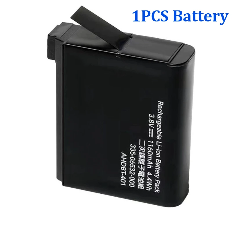 3.8V 1160mAh/1600mAh AHDBT-401 pour Gopro Hero 4 batterie au Lithium Rechargeable stockage Batteries de caméra accessoires