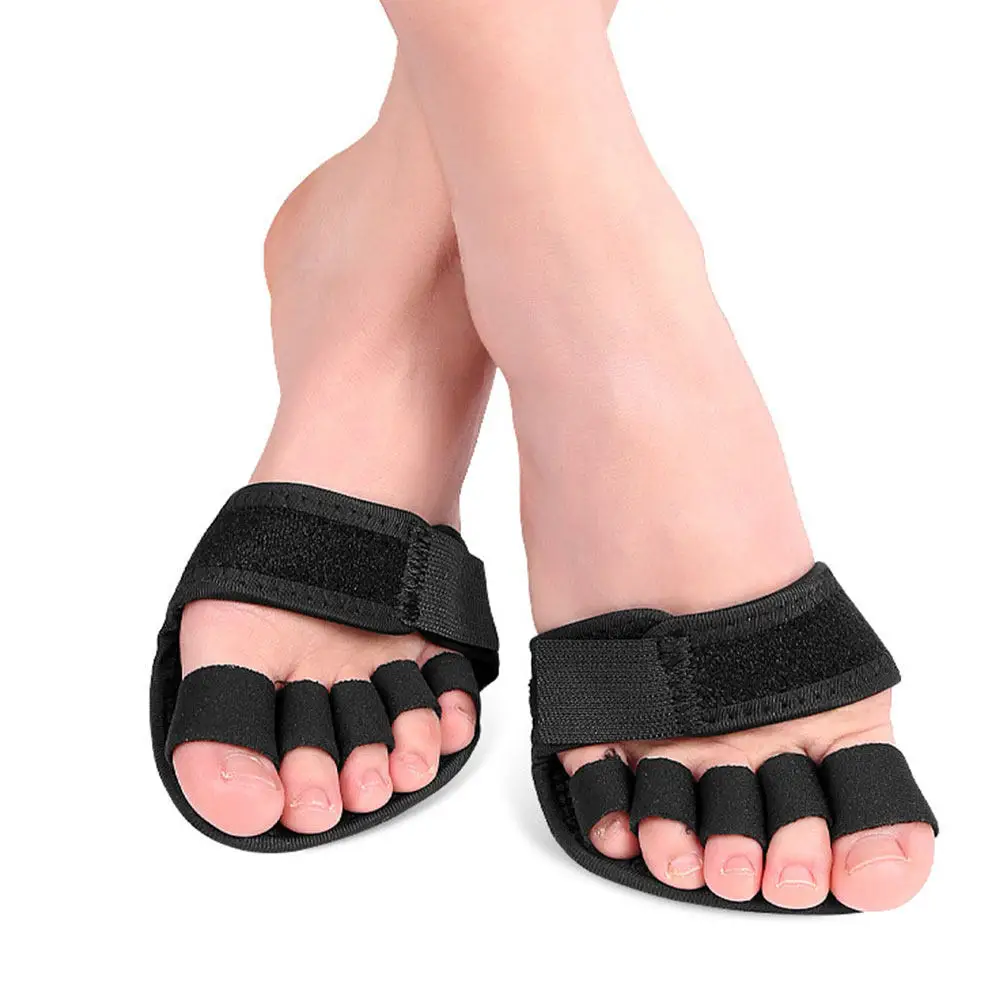 

1Pair Yoga Socks High-Grade Forefoot Cushions Adjustable Non-Skid Front Foot Pads Lightweight Supple Insole Pads for Summer