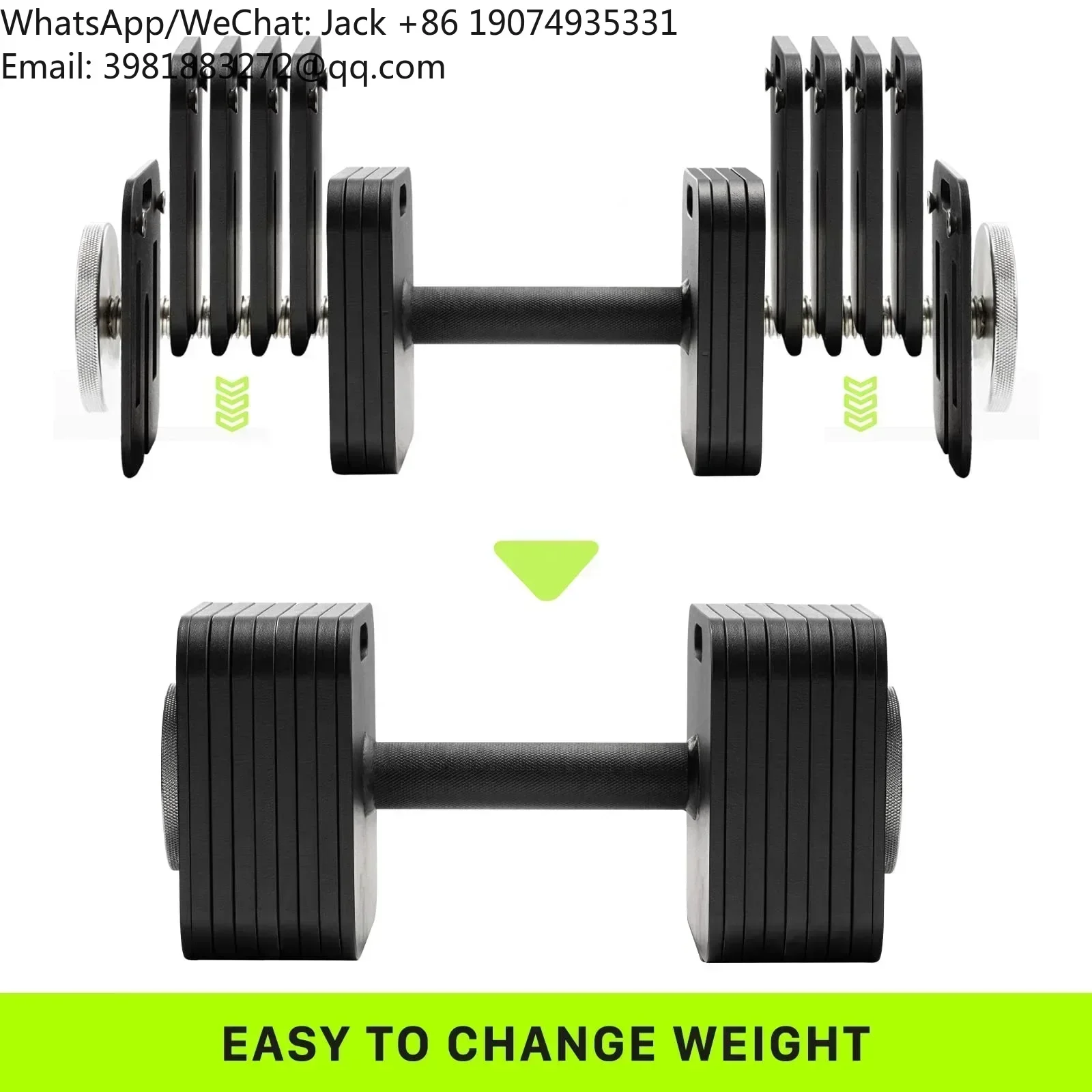 Julyfit 50lb  Adjustable Dumbbell Set