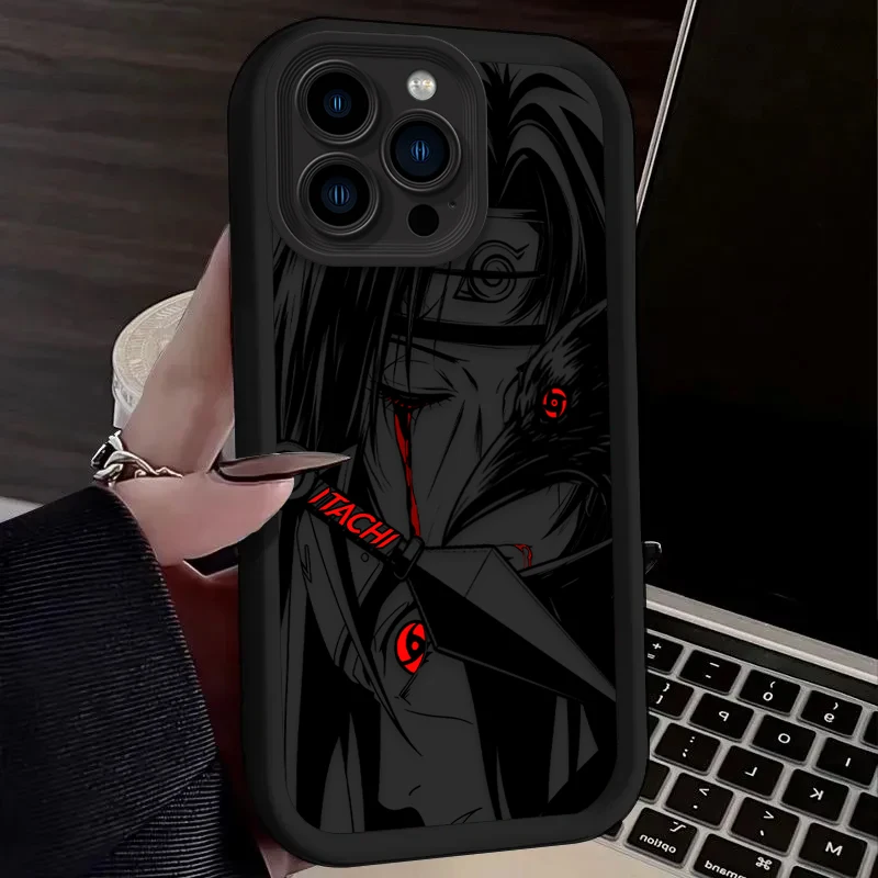 Luxurious Uchiha Itachi Dark Crow Phone Case for IPhone 17 Air 16 16E 15 14 13 12 11 Pro Max X XS X S Max XR SE 2020 SE4 7 8 view 5