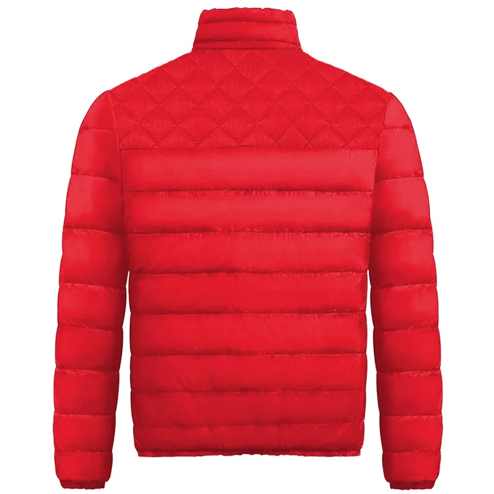 2026 Autumn Winter Men's Stand-up Collar Zipper Cotton Jacke Tops Warm Comfortable Man Jackets Tops Comfortable Down Jacket