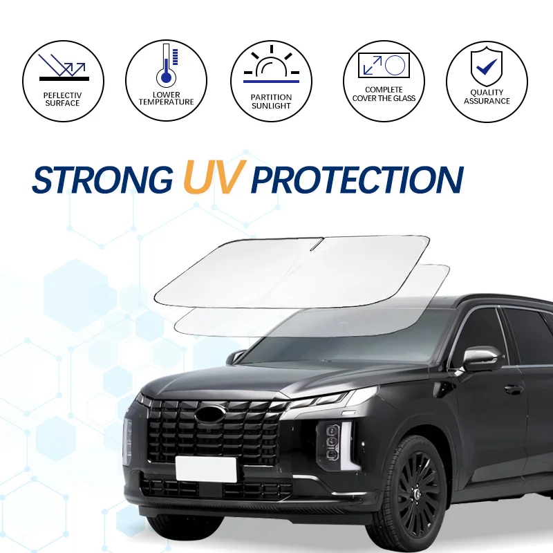 

Windshield Sun Shade For Hyundai Palisade Sunshade Sun Visor Protector Foldable Blocks UV Rays Keep Your Car Cooler