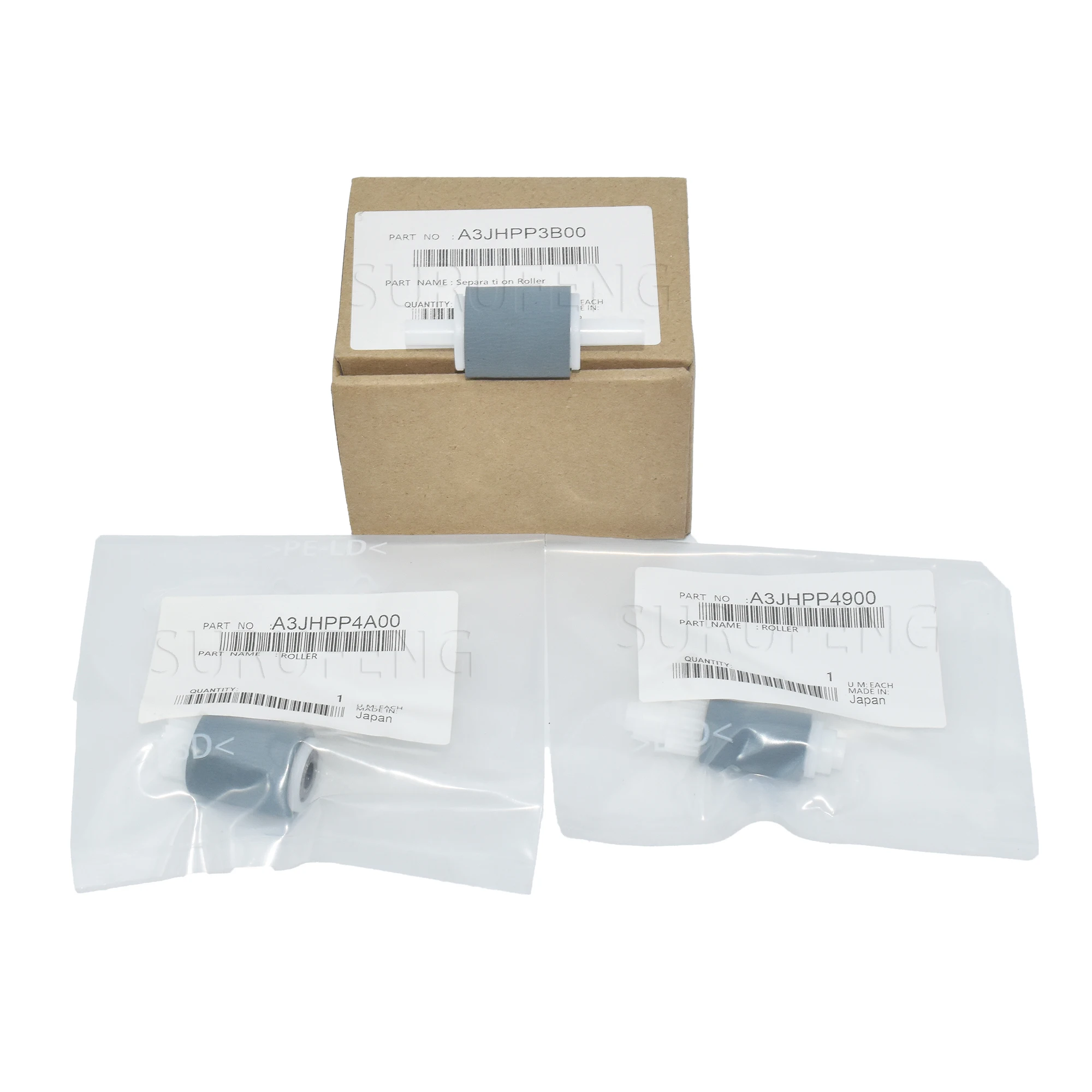 Kit de rodillos de separación de alimentación para Konica Minolta, A3JHPP4A00, A3JHPP3B00, A3JHPP4900, ADF, 195, 226, 266, 215, 235, 206, 239, 216, 306