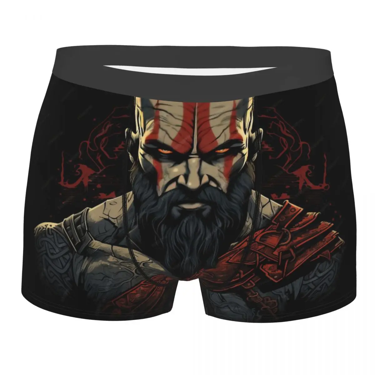 Boxer Rétro Harajuku God Of War pour Homme, Slip Respirant 402, Short Imprimé de Haute Qualité, Cadeaux d'Anniversaire