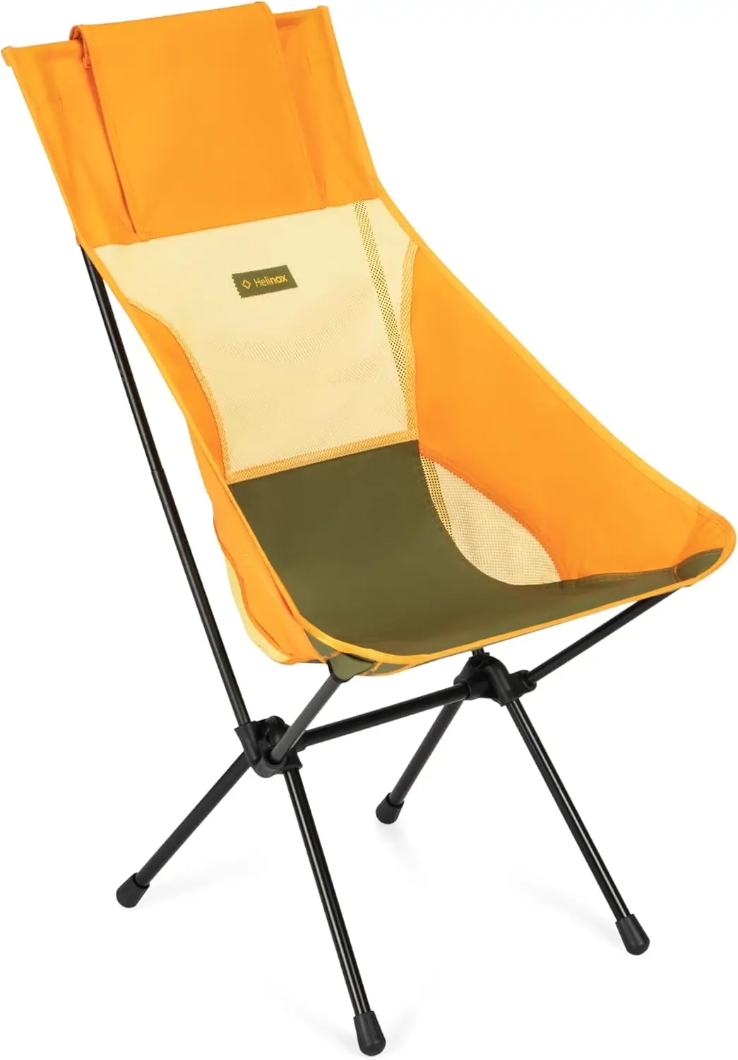 

Sunset Chair Lightweight High-Back Collapsible Camping Chair Flame Multiblock, 3.4Ibs, with Side Pockets