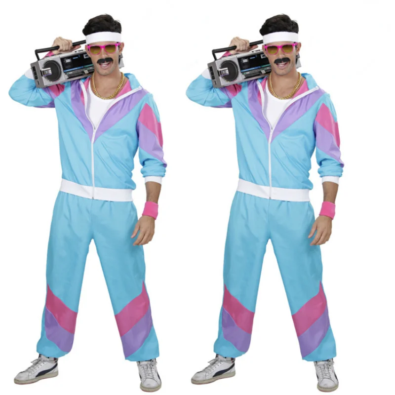 

New Men's Clothing European and American Retro 1970s Hip-hop Rock Music Opera Costumes Halloween Men's Stage Performance Costume