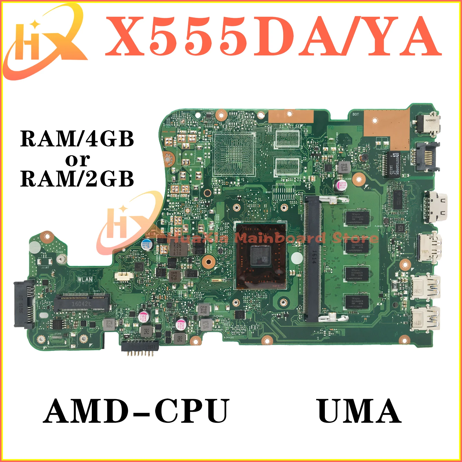 X555D ASUS X555Y X555DG X555YI X555DA K555D X555YA F555D A555D K555Y F555Y A555Y D555Y 노트북 마더 보드 AMD