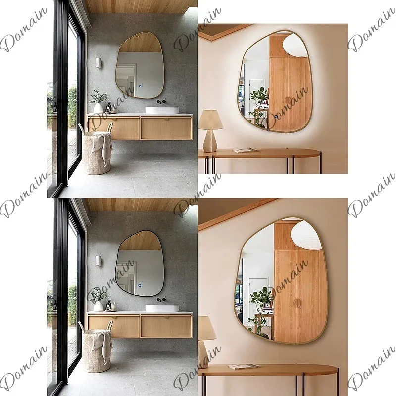 Nordic special-shaped bathroom mirror wall-mounted bathroom mirror smart bathroom  fashionable new