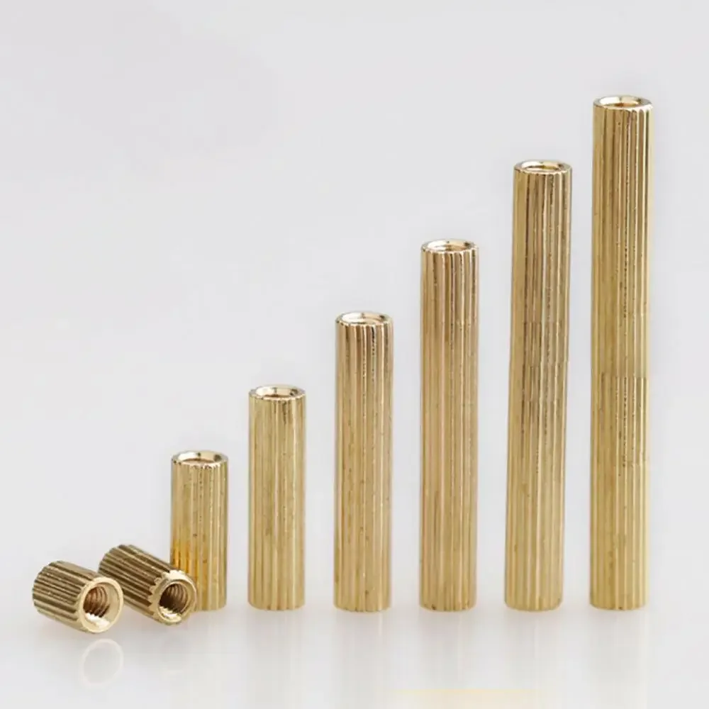 

M2 Brass Round Knurled Metric Female Threaded Standoff Stud Pillars Spacers Screws For PCB Motherboard Surveillance Cameras