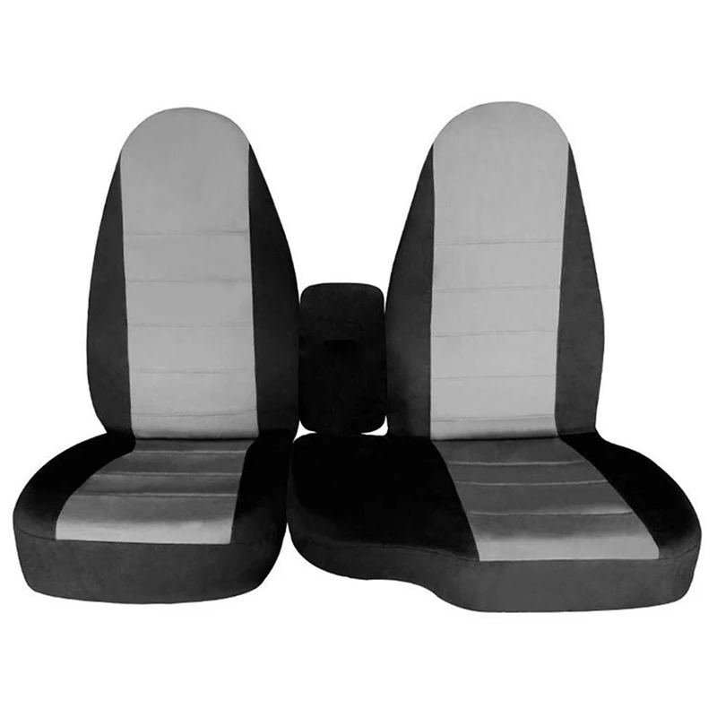 2PCS For Ford Ranger 60/40 High Back Seat Cover Front Car Seat Cover Cushion No Armrest Cover 1998 -2003