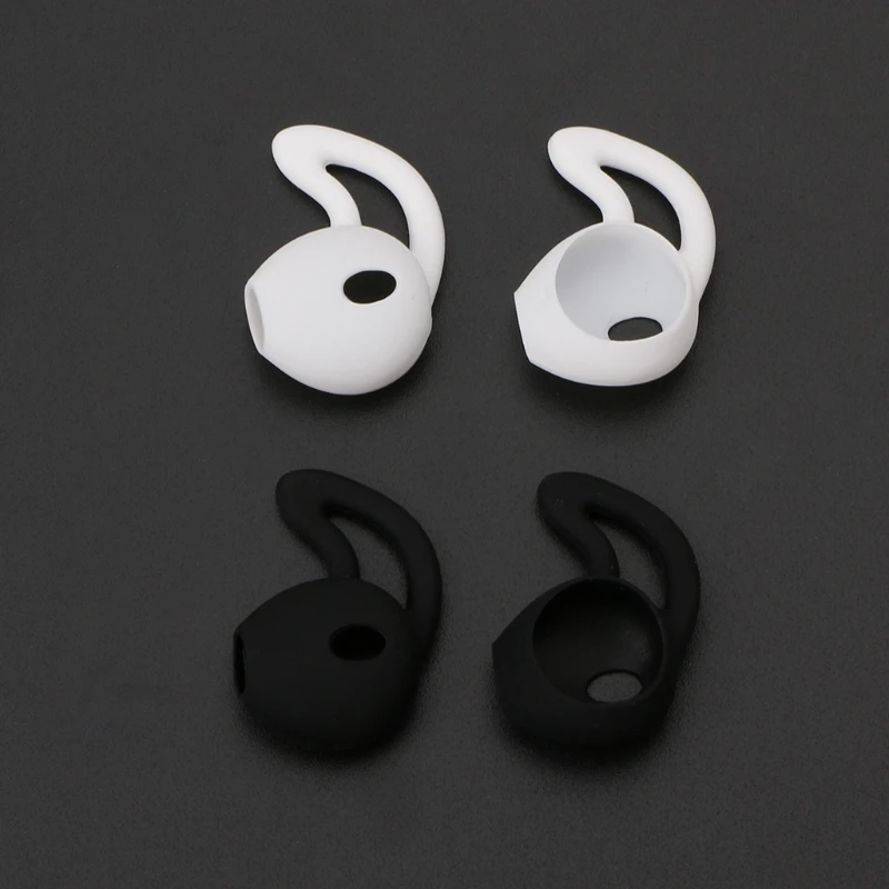 2Pairs Silicone in-ear Headset Earbuds Cover with Ear Hook for Apple