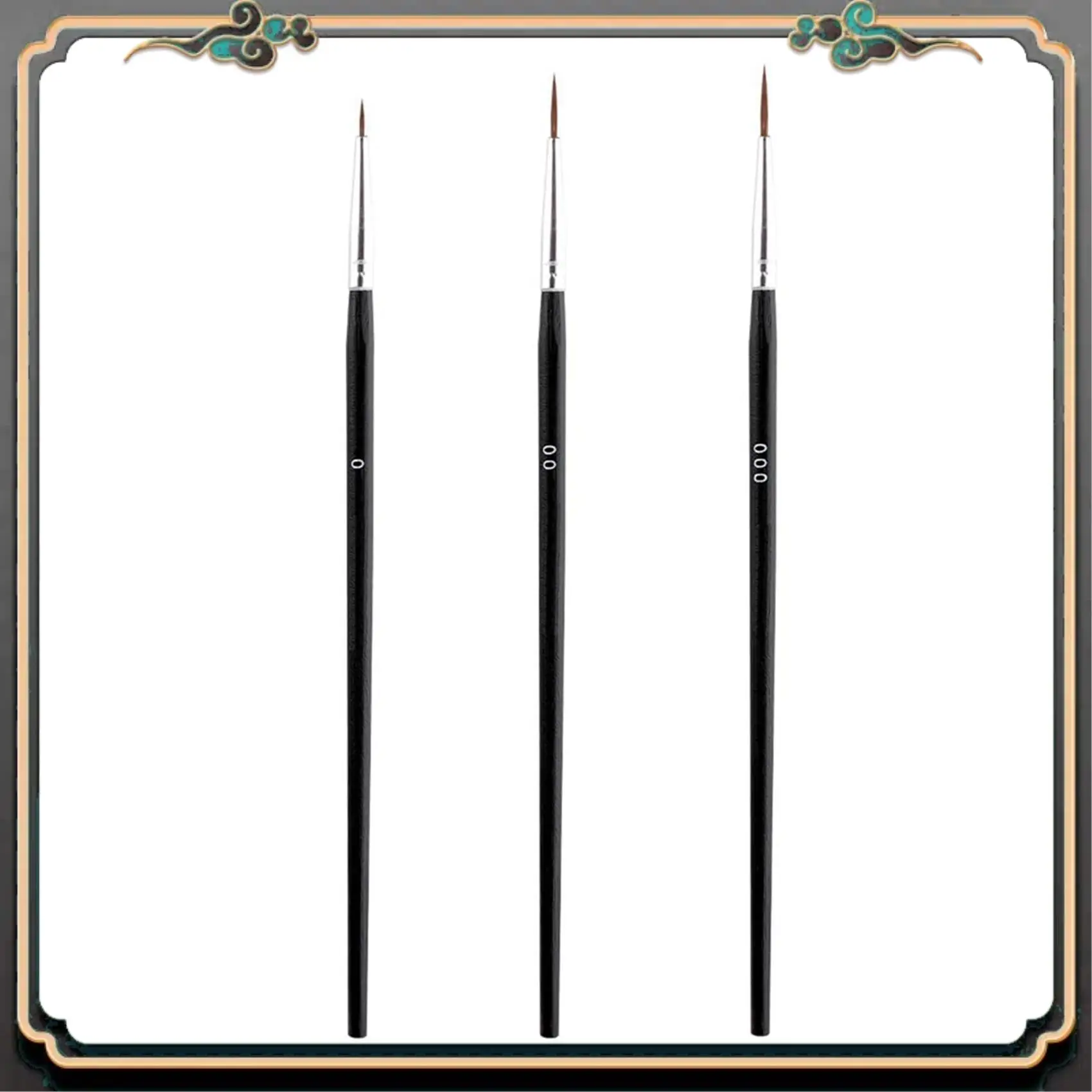 

Надежные кисти для рисования, 120 шт., кисть с тонким кончиком и 3 размерами 0 00 000 Мини-крошечная миниатюрная тонкая кисть для подводки