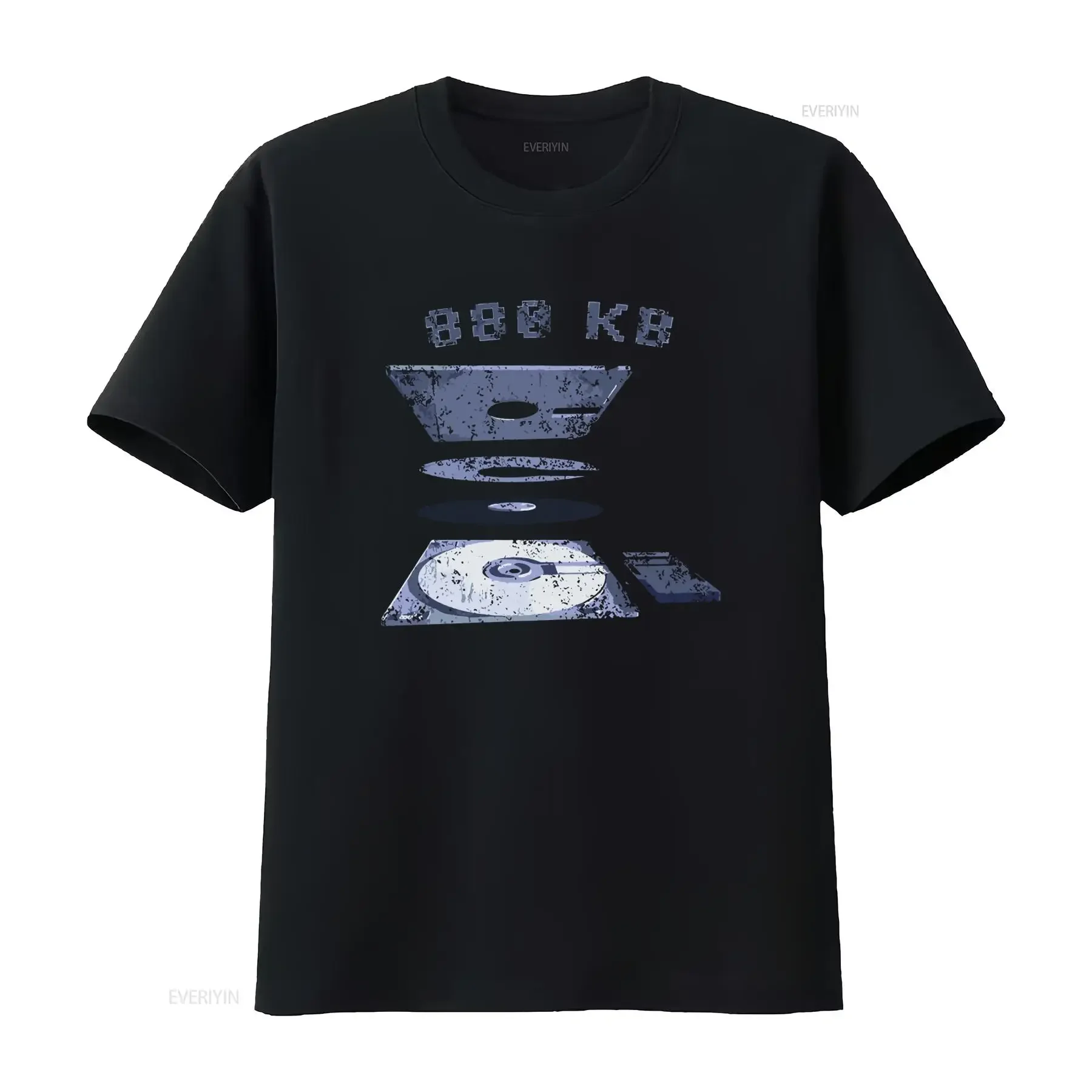 Vintage 880 KB Explosion 3 5 Floppy Disk T Shirt Retro Commodore Amiga 500 Diskette Design vintage Washed Top For Everyday Wear