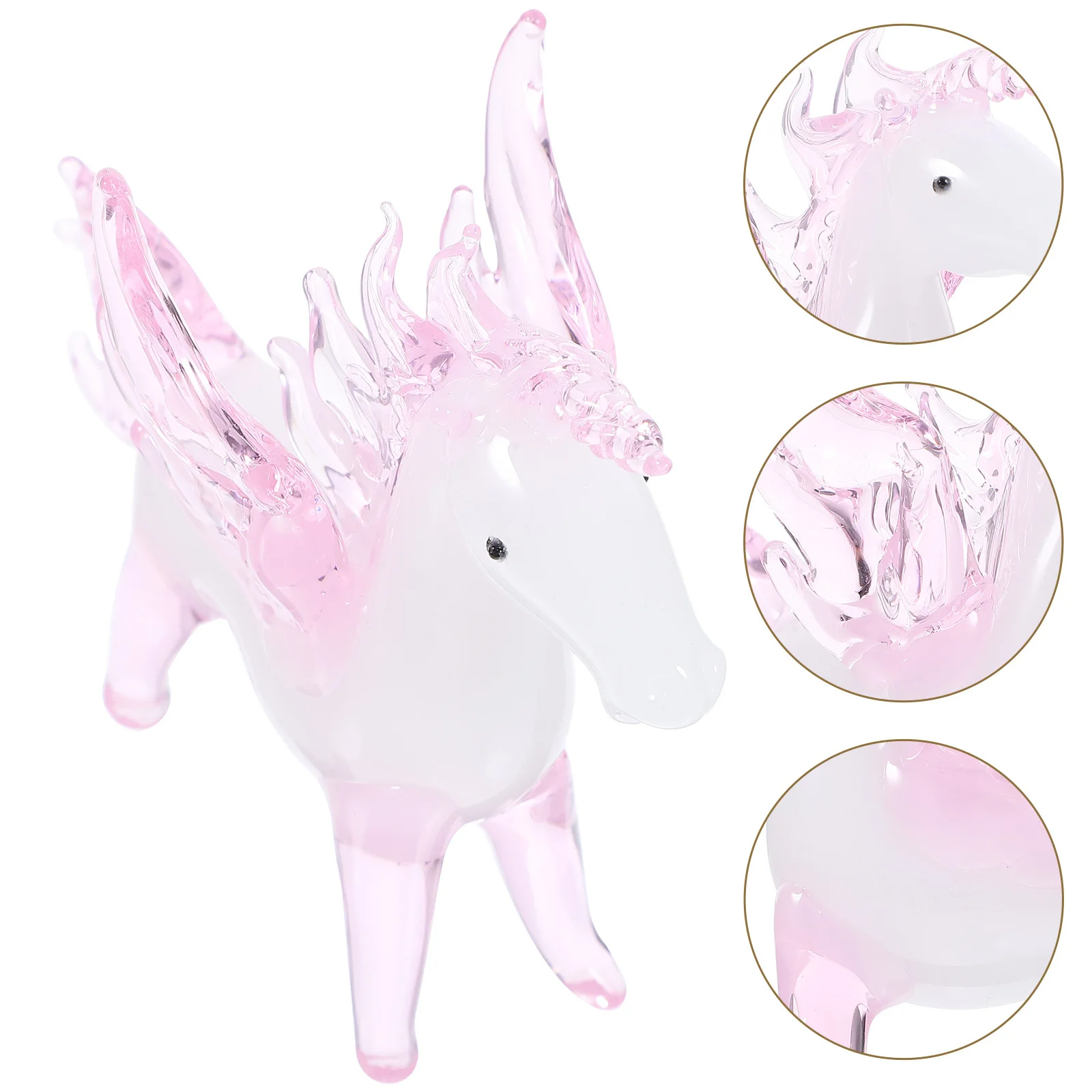 

Delicate Crystal Horse Statue for Home Decor Desktop Living Room Table Ornament Modern Handicraft Design Centerpiece