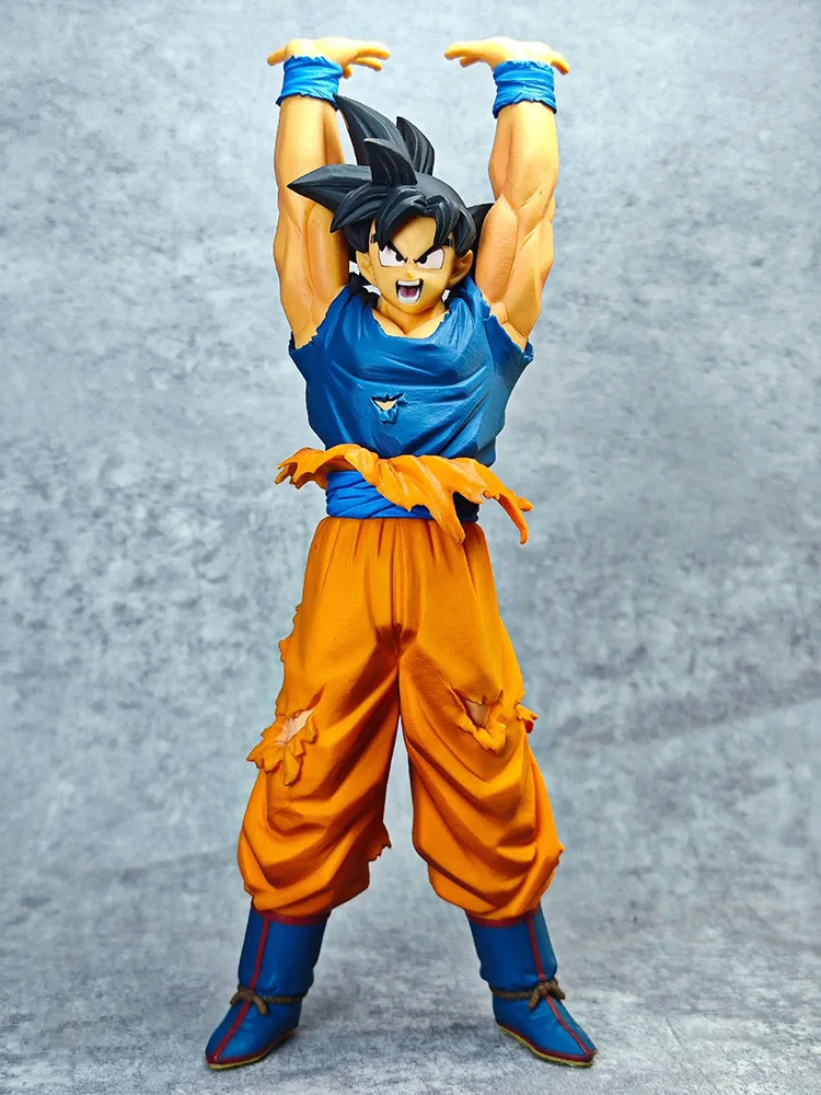 25 см аниме Dragon Ball Z Spirit Bomb Super Saiyan Son Goku ПВХ фигурка модель игрушки коллекция настольный орнамент подарки