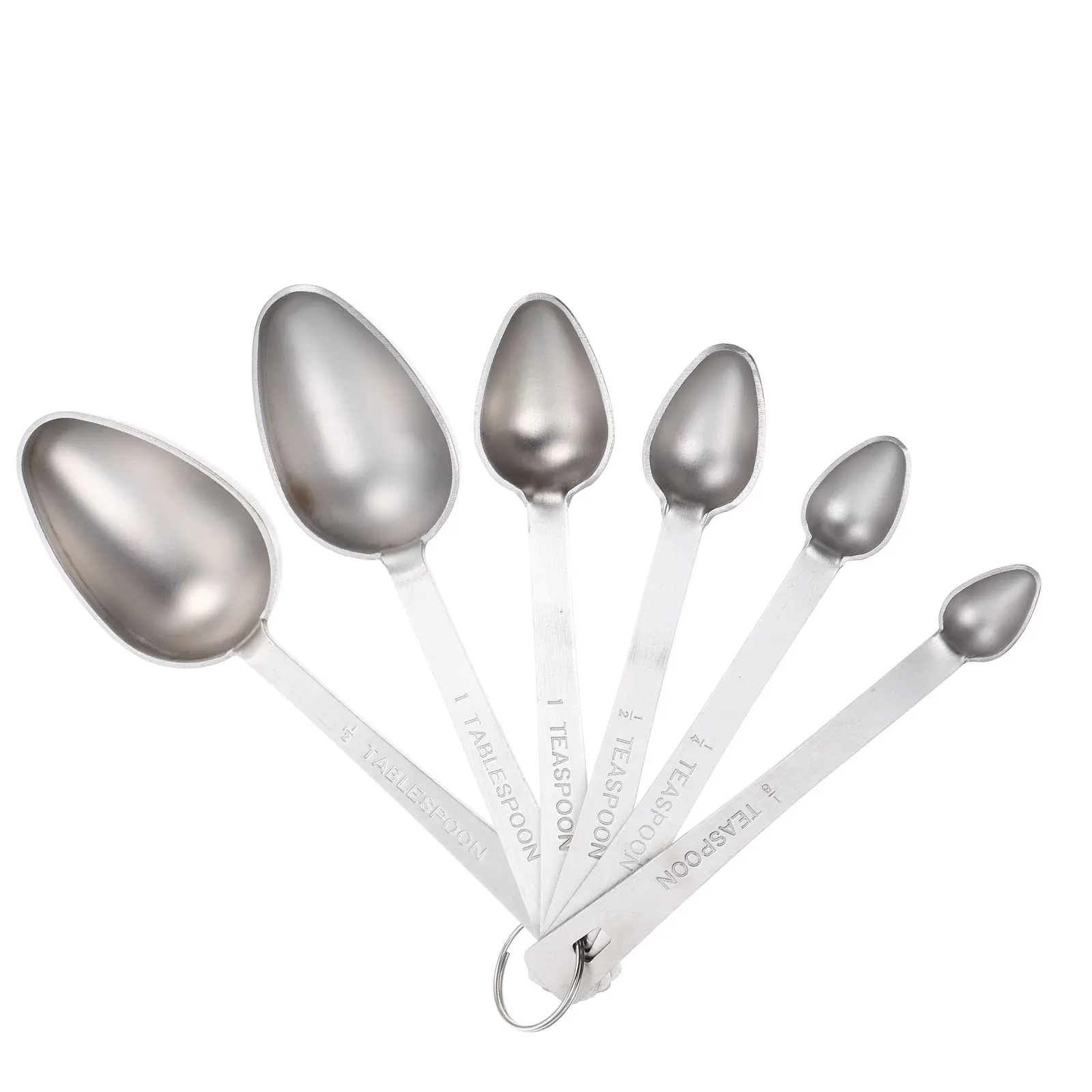 

1 set 1 Set Stainless Steel Measuring Spoons Kitchen Utensil For Coffee Milk Powder Baking Sugar Flour Tea Cocoa Creamer Tool