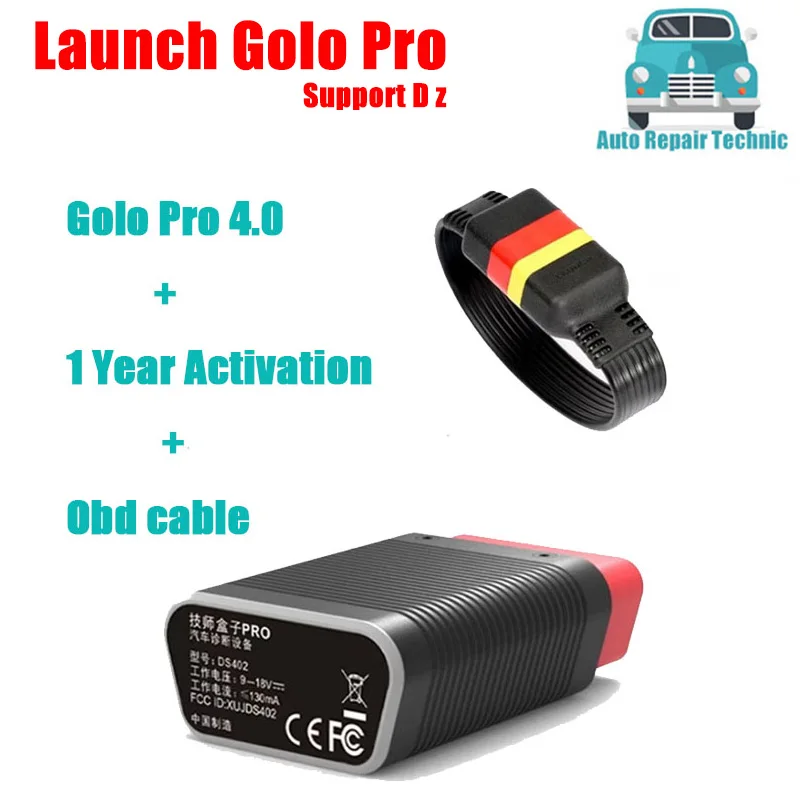 

LAUNCH X431 GOLO PRO4.0 GOLO PRO 4 GOLO4 FOR D-Z PK THINKDIAG DBSCAR2 DBSCAR5 Easydiag3 Bluetooth OBD2 Scanner Diagnostic Tool