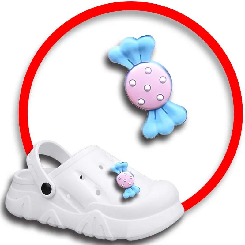 Candy Vegetarian Shoe Charms for Crocs Sandals Women Clogs Pins Shoe Decorations Accessory Men Badges Kids Shoes Accessories