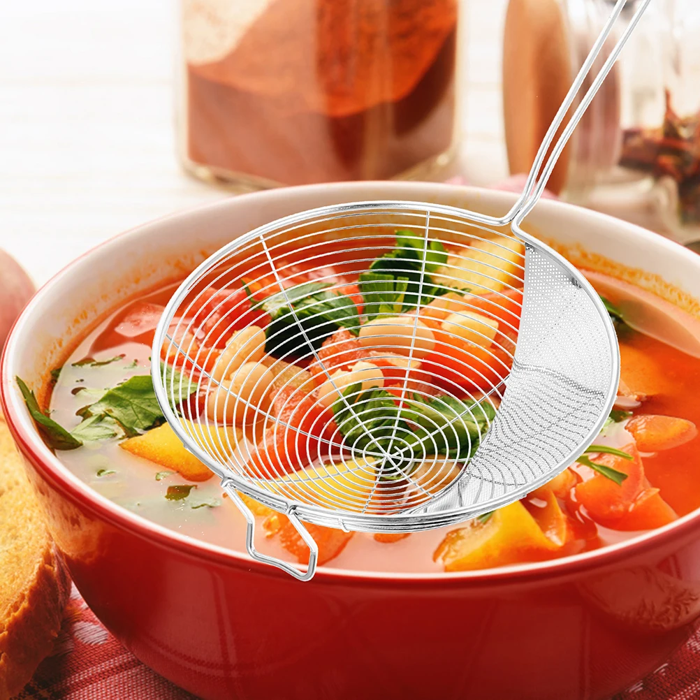 

1pc Anti-Scalding Colander Spoon Stainless Steel Pasta Strainer Noodle Filter Cooking Tool Kitchen Utensil Draining Vegetables