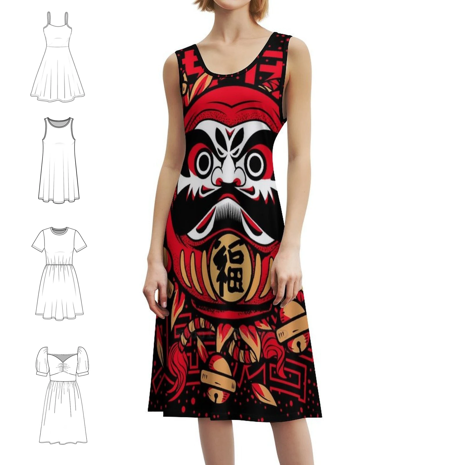 Red Kabuki Daruma S… - image