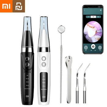 XIAOMI YOUPIN Electric Visual Ultrasonic Dental Scaler Tooth Cleaner Calculus Remover Teeth Whitening Portable Tartar Eliminator