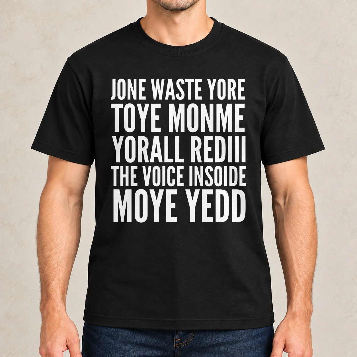 Jone Waste Yore Toye Monme Yorall Rediii T-Shirt t shirts with prints man graphic t shirt man t shirt cotton T-Shirt