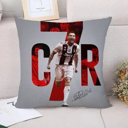 CR7 Cristiano Ronaldo Herbst-Kissenbezug, 40 x 40, Autodekoration, dekorative Kissenbezüge für Kissen, 45 x 45 Kissen, Heimdekoration, Sofa