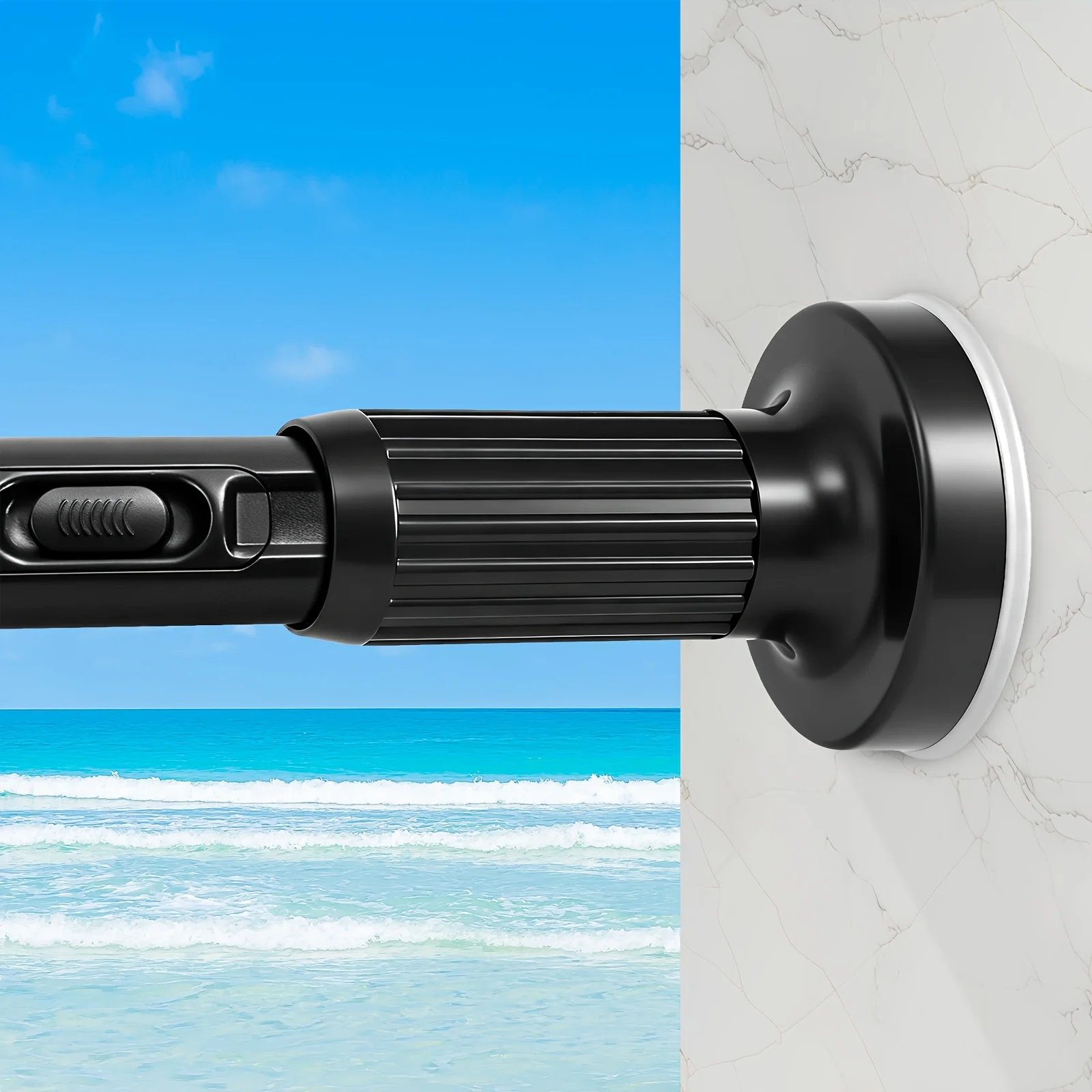 

Extra-Long Tension Curtain Rod, 39-173 Inches(3.3-14 Feet) Outdoor Curtain Rod, No Drilling Needed, Suitable for Patio Windows, One-Touch Extendable Rod, Heavy-Duty Tension Rod, Shower Curtain Rod, Room Divider