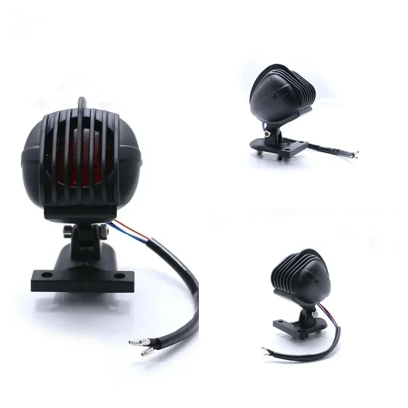 

Мотоциклетная черная решетка микрофона, нижнее крепление, стоп-сигнал, задний фонарь, ретро-чоппер, крейсер