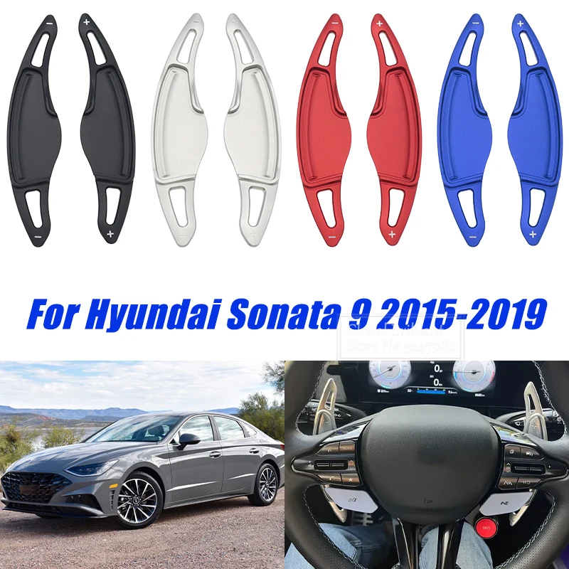 

2Pcs Aluminum Automotive Steering Wheel Shift Paddle Extension Car Accessories for Hyundai Sonata TALFN Line Tucson Gear