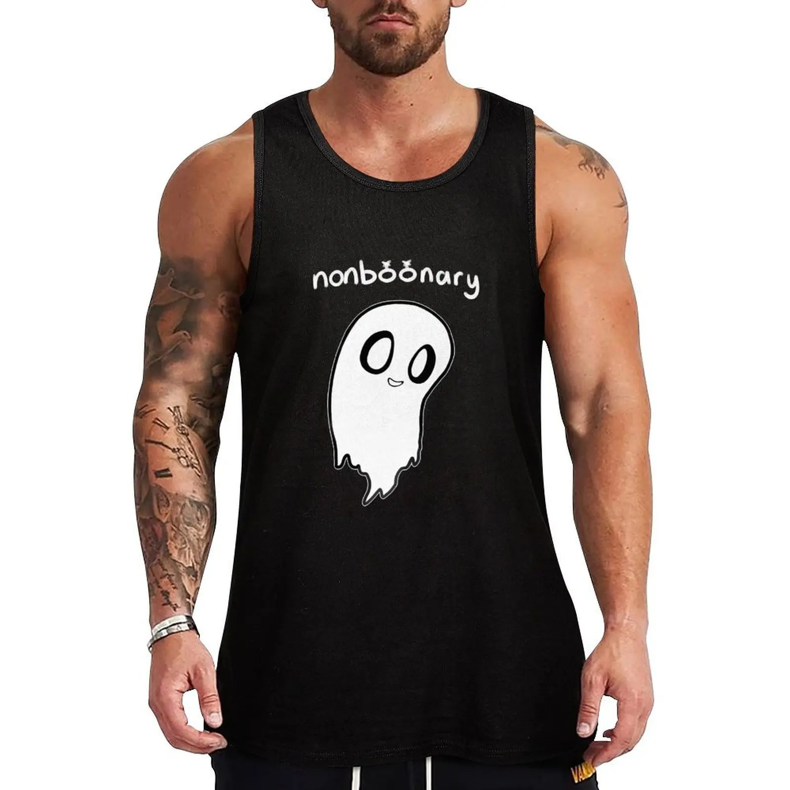 

Nonboonary Tank Top Men's gym articles t-shirt for men muscle t-shirt Short sleeve