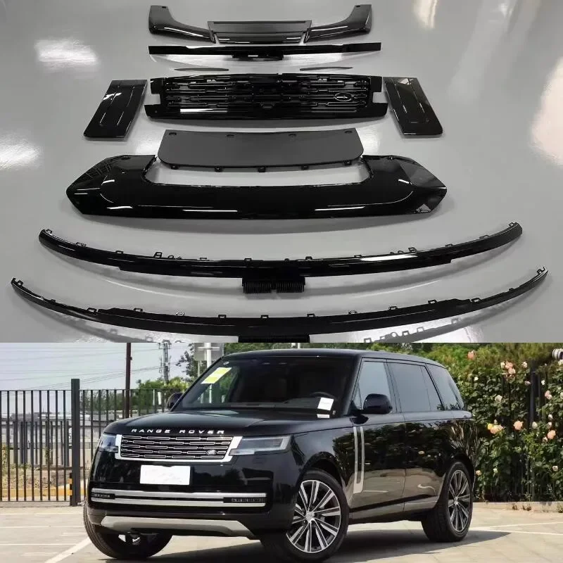 For Land Range Rover Executive High Quality ABS Black PP Car Front Bumper Lip Rear Diffuser Tuyere Trim Grille Spoiler Body Kit